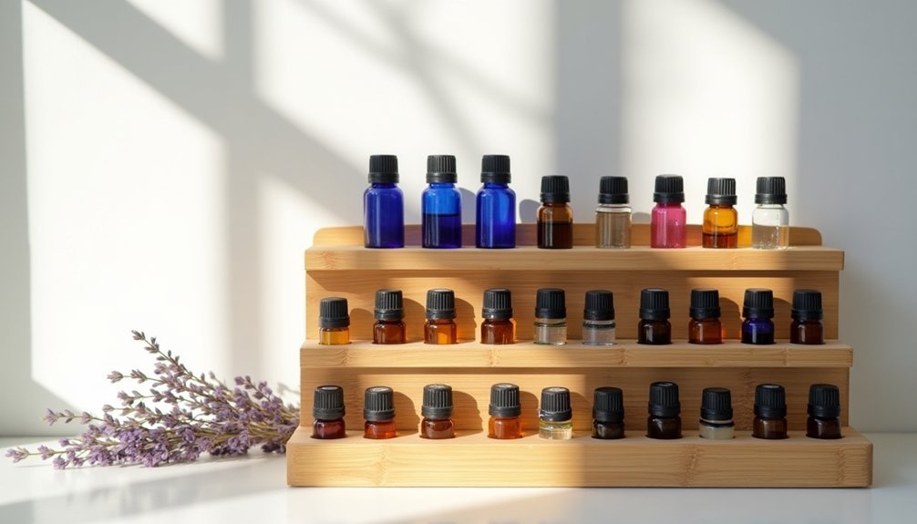 essential oil organizing racks