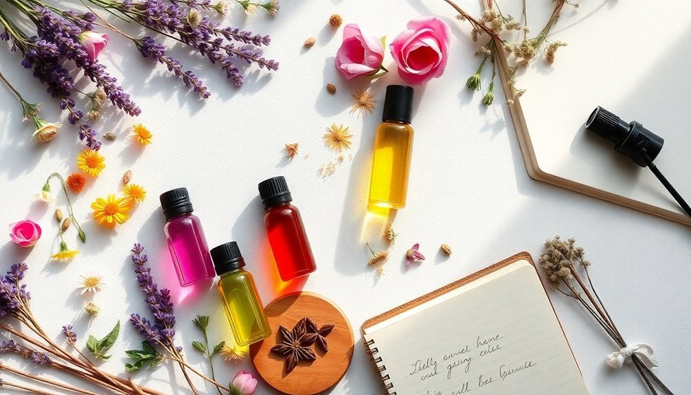 selecting natural perfume kit