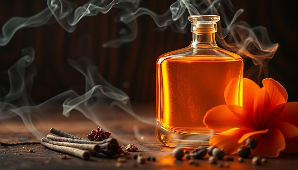 amber and oriental fragrance notes