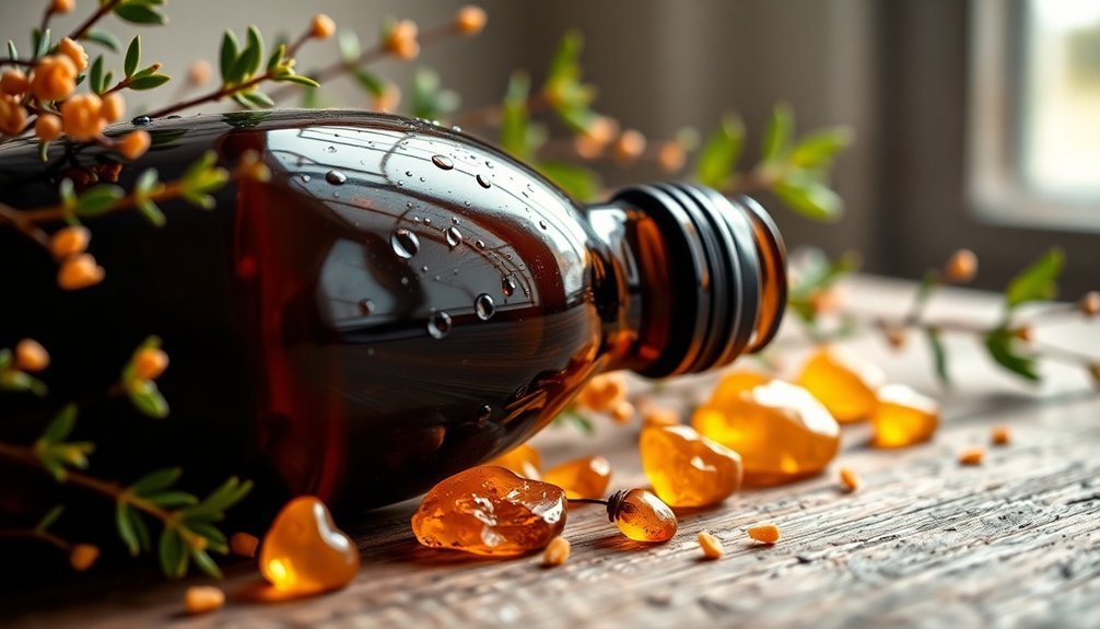 amber and patchouli fragrance blend