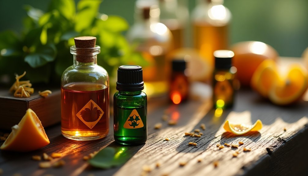 avoid phototoxic oils carefully