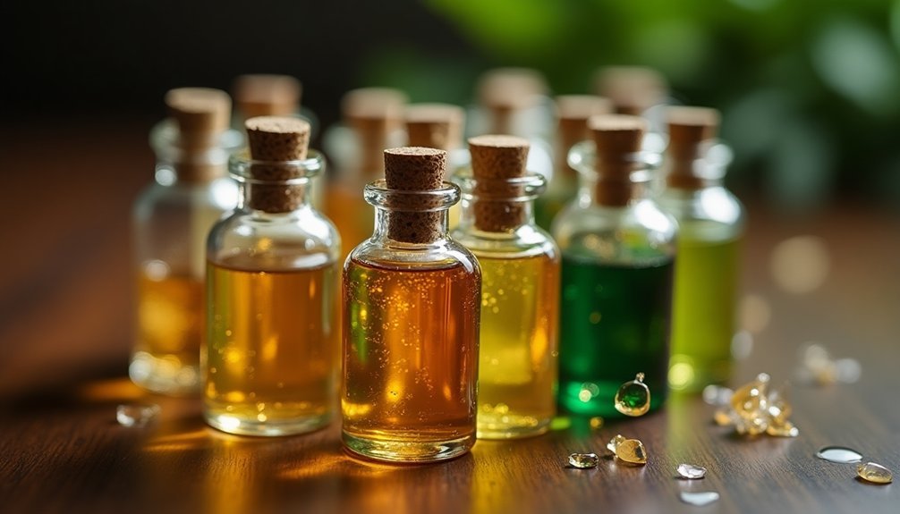 botanical perfume sample vials