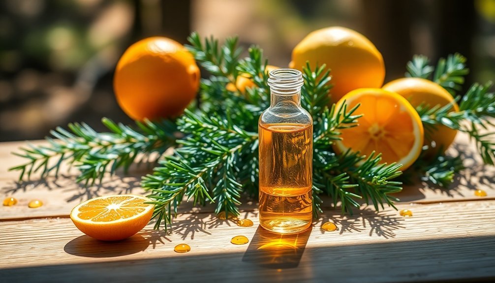 cedar and citrus fragrance blend