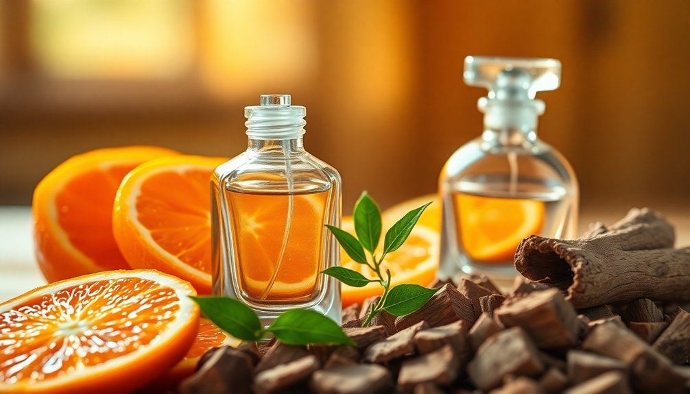 citrus and wood fragrance blend