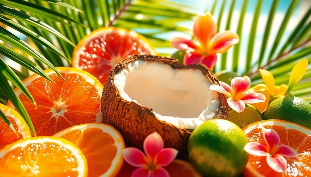 citrus coconut tropical mix