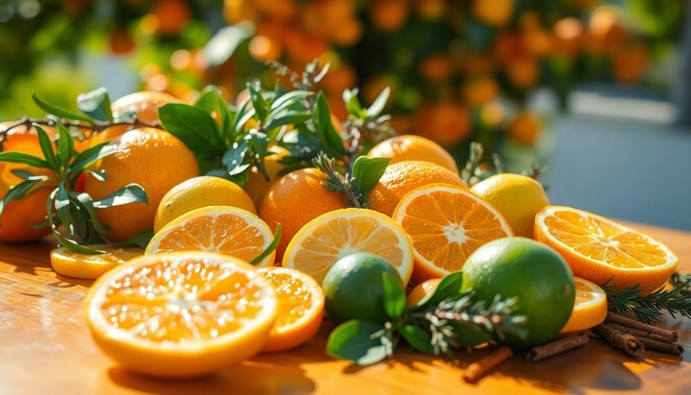 citrus infused spicy fragrance blend