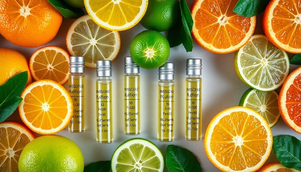 citrus perfume strength guidelines