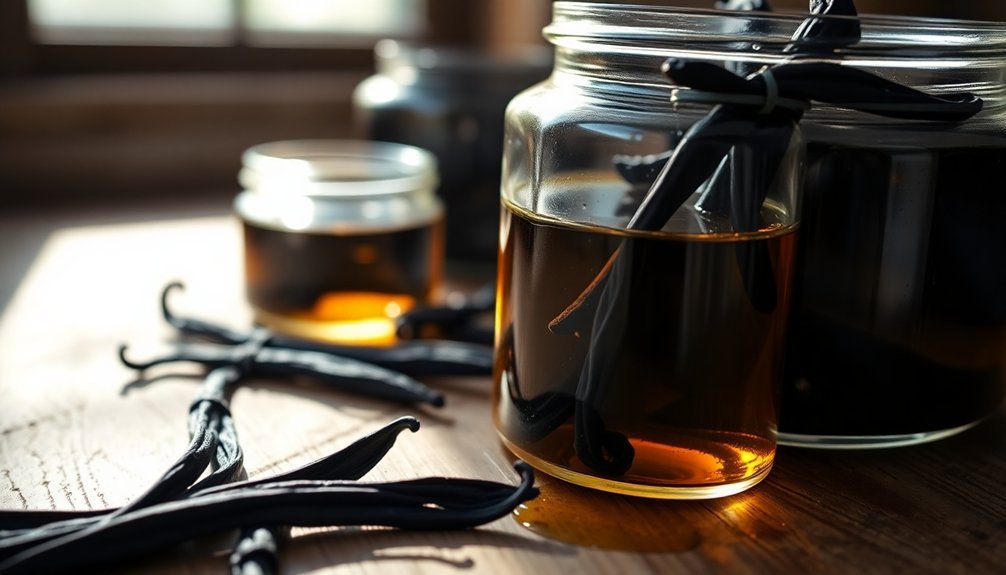 cold infused vanilla bean preparation