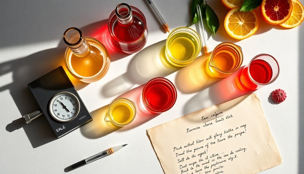 cologne recipe calculation details