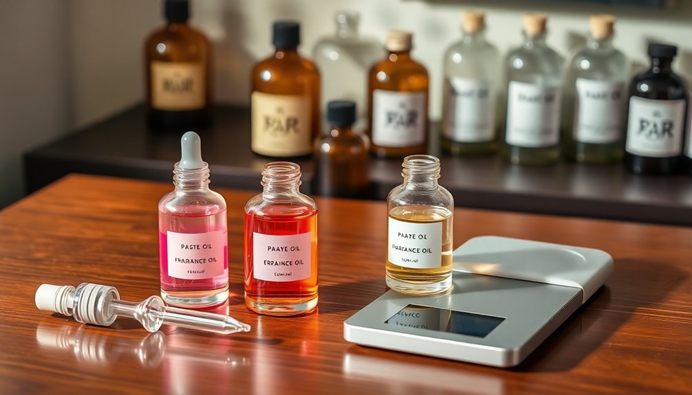 essential oils and bases