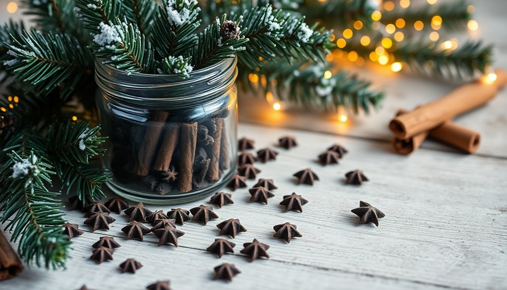 festive pine and clove scent