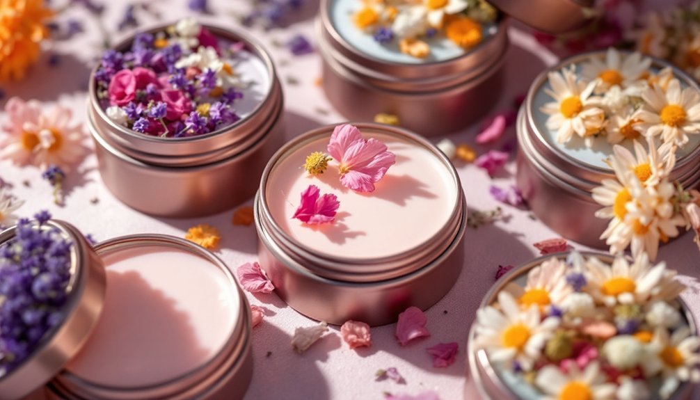 floral perfumes with blooms