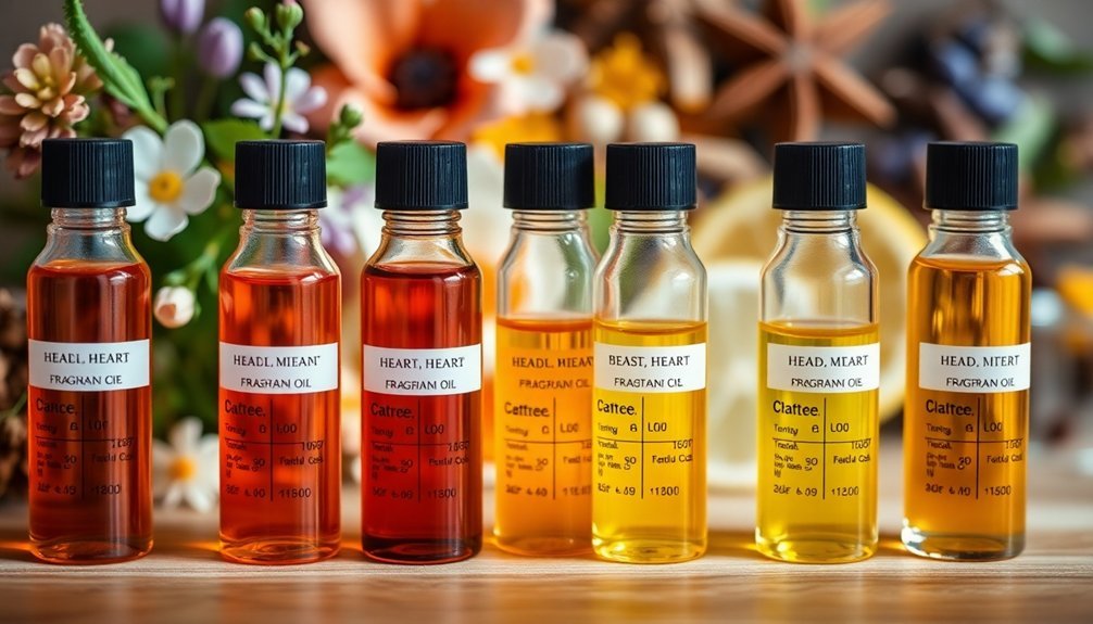fragrance note composition ratios