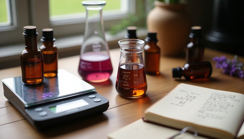 fragrance oil ratio calculation