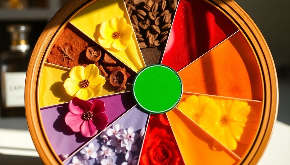 fragrance wheel composition analysis