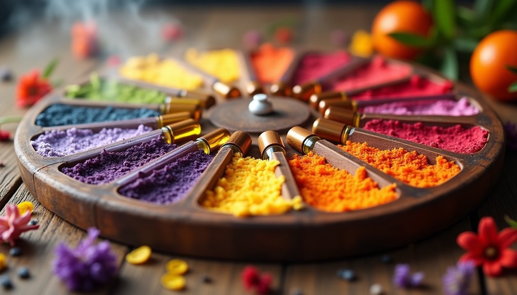 fragrance wheel perfume blends