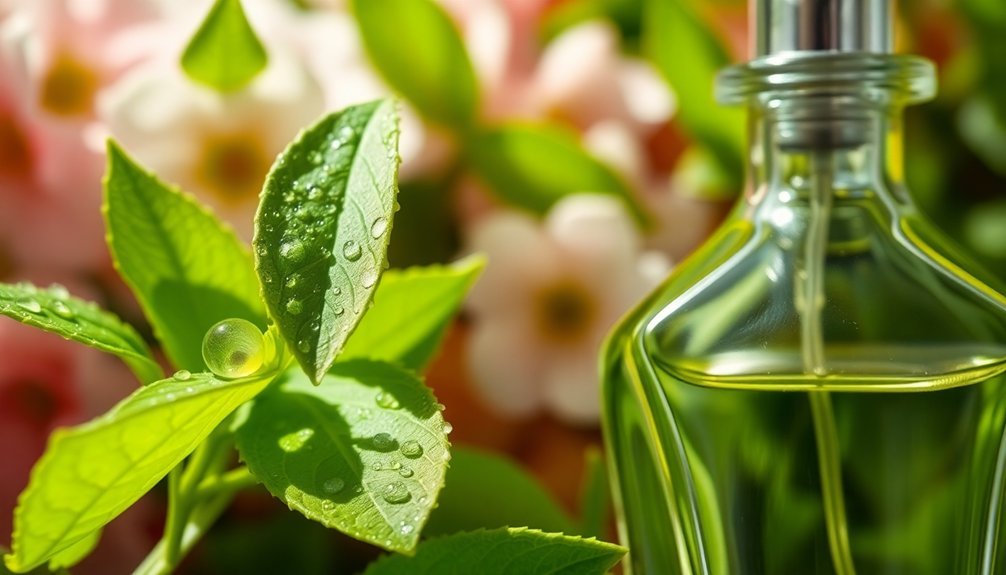 fragrant green notes layering