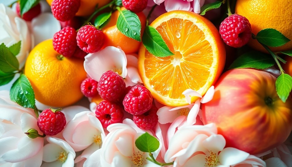 fruity floral fragrance combination