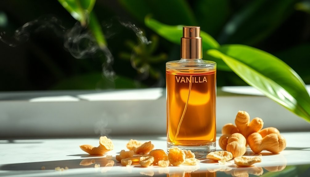 ginger infused vanilla fragrance blend
