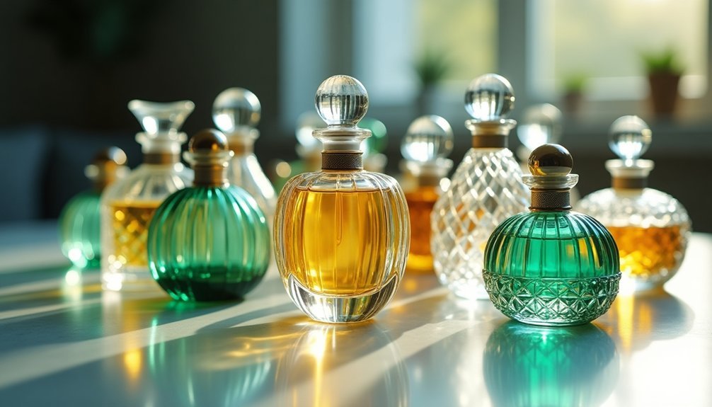 glass perfume bottle varieties