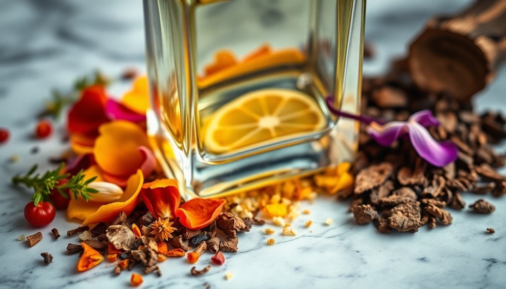 harmonizing fragrance note layers