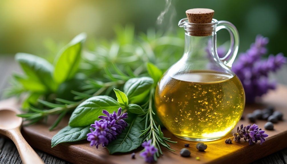 homemade aromatic oil extracts