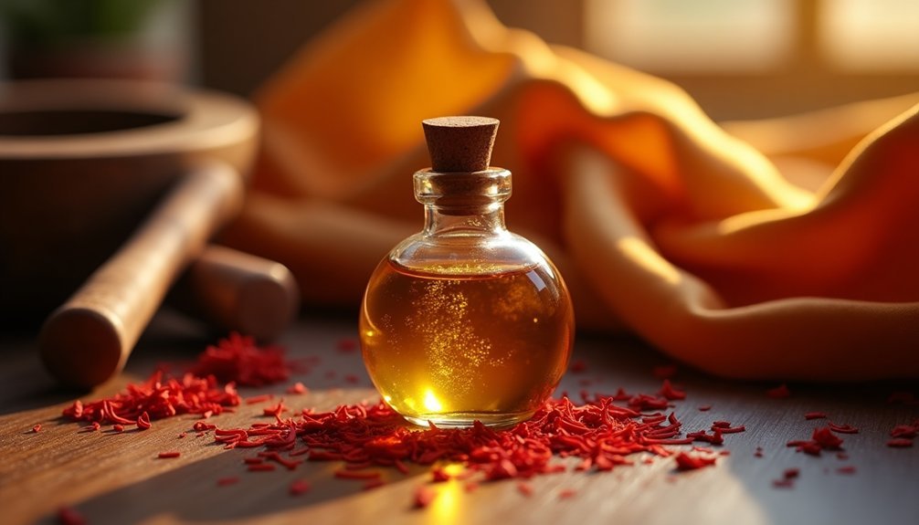 homemade luxurious saffron perfume