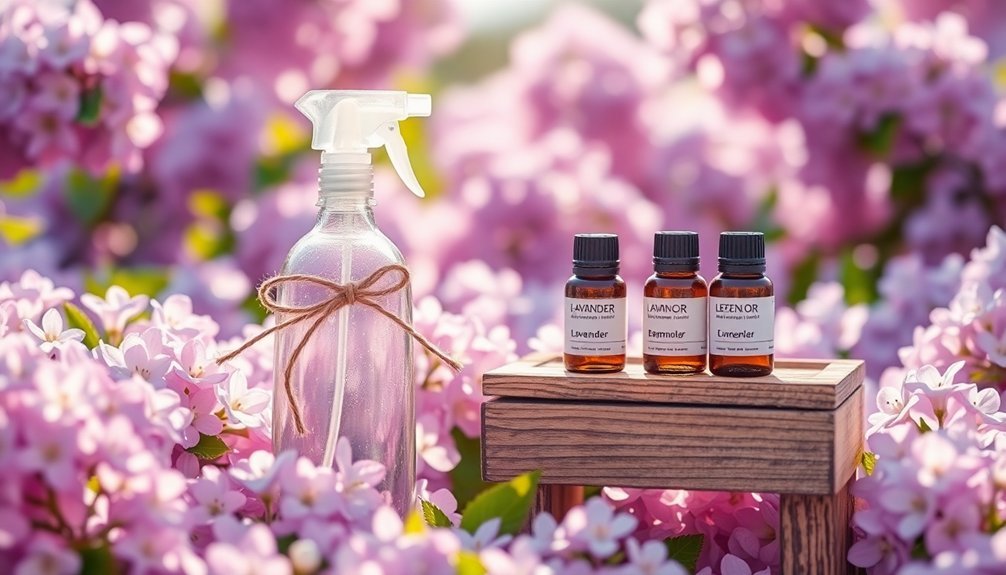 lilac scented essential oil spray
