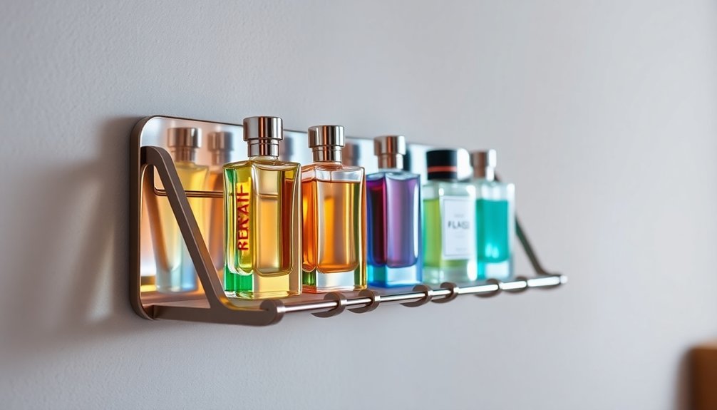 magnetic perfume rack design