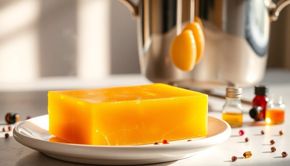 melt and blend beeswax