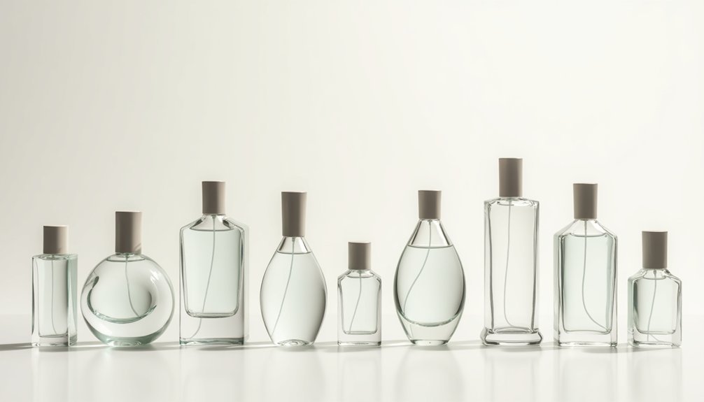 minimalist glass perfume designs