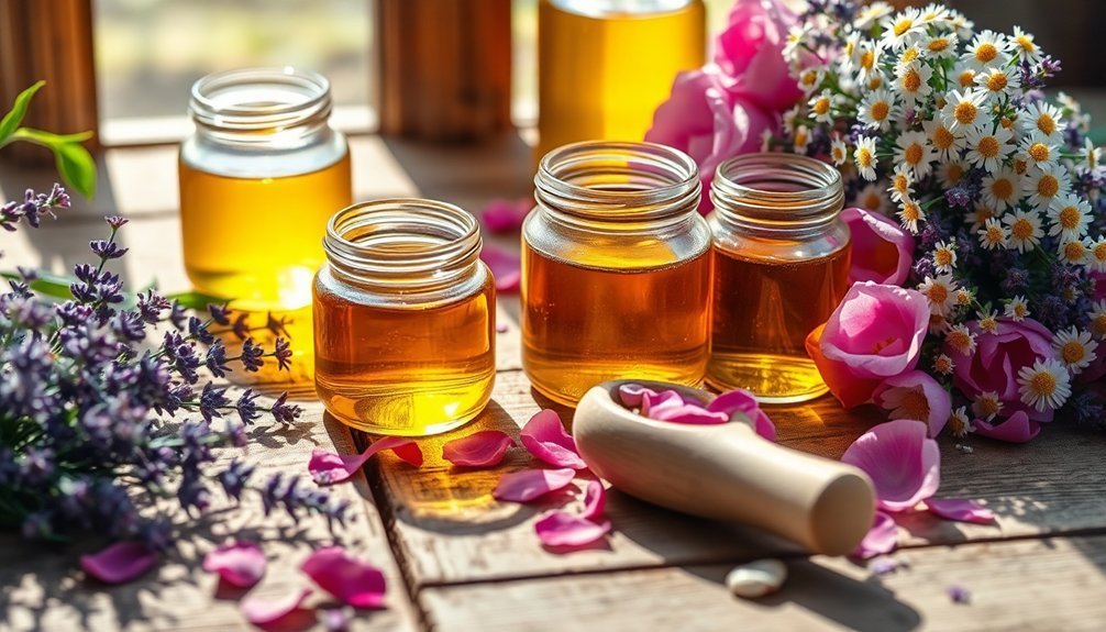 natural flower oil infusion