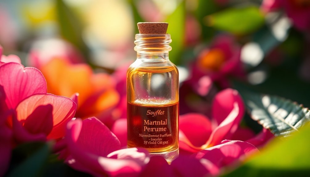 natural perfume color changes