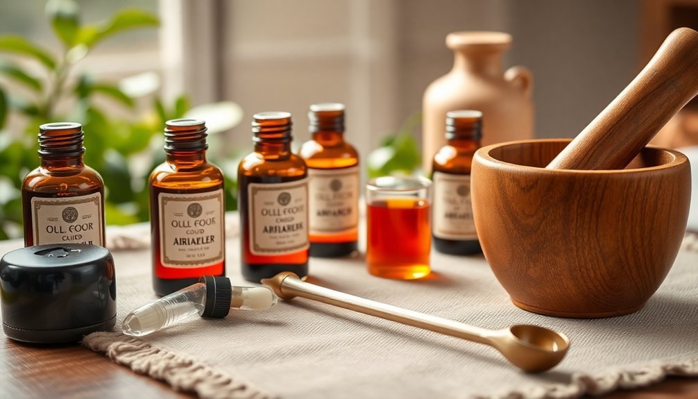 oud blending tools and materials
