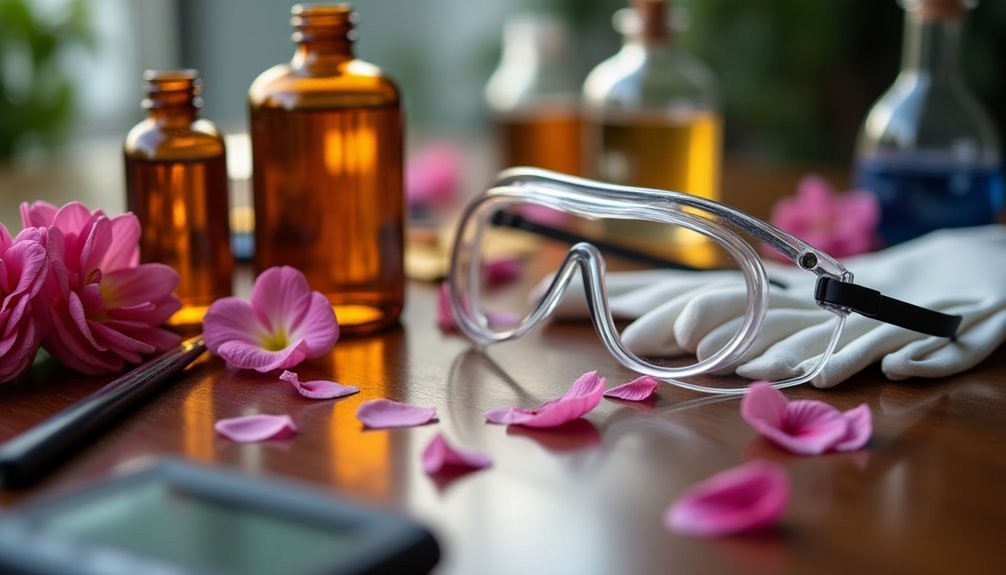 perfume creation safety equipment