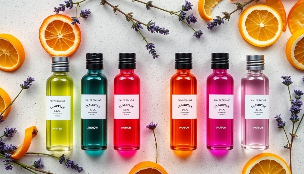 perfume strength categories defined