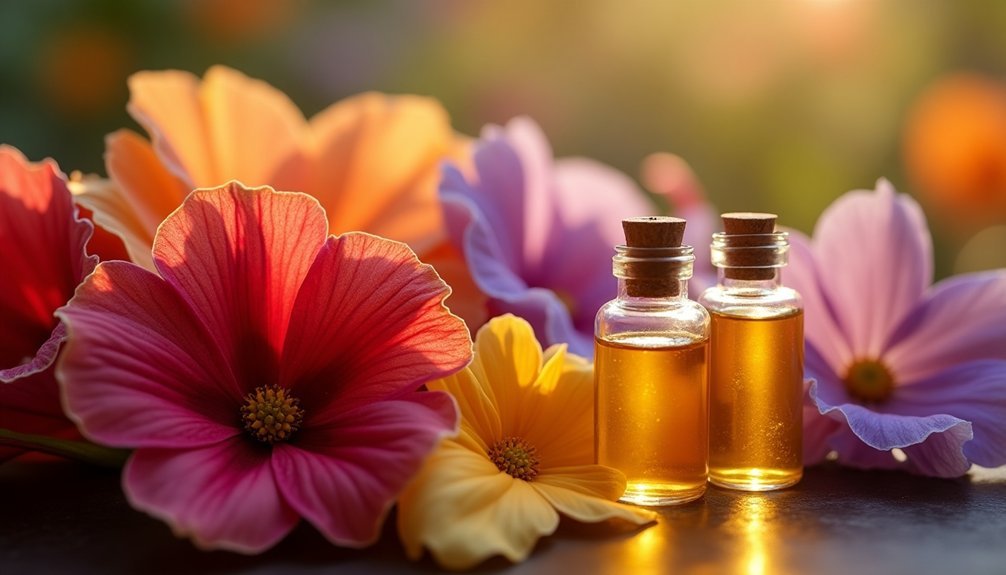 pressed flower petal essence