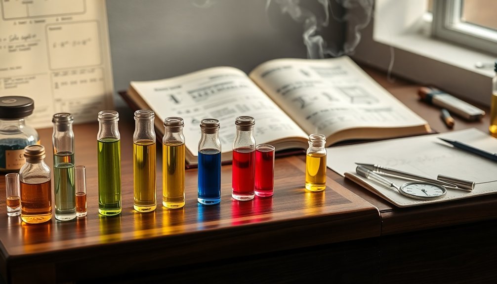 quantitative fragrance blending technique