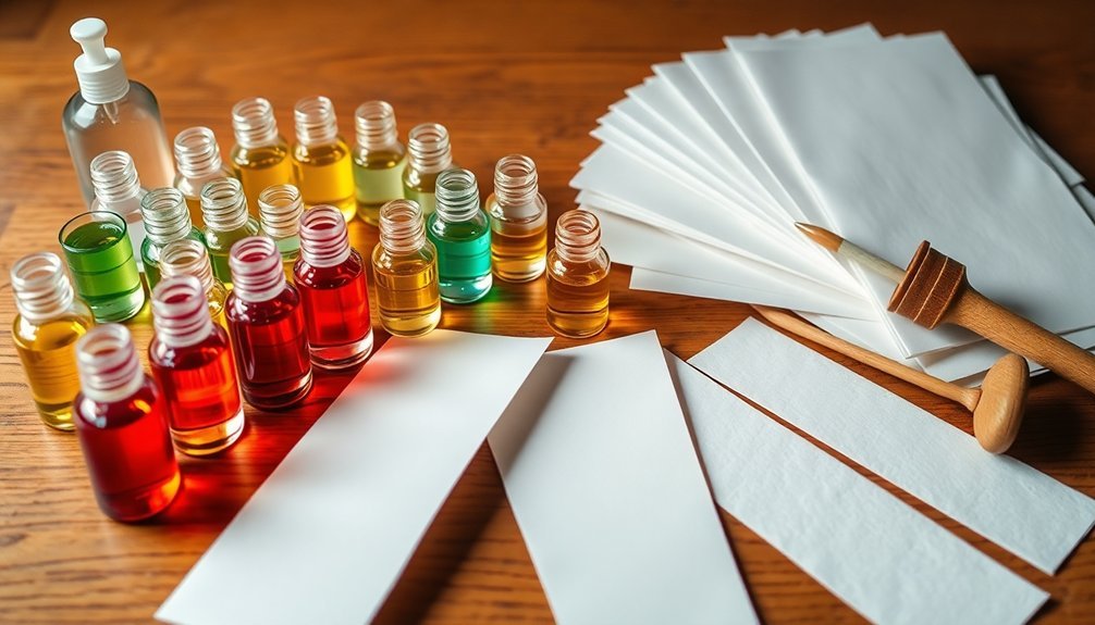 scent testing strips materials