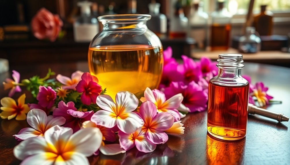 solvent extracted perfume creation