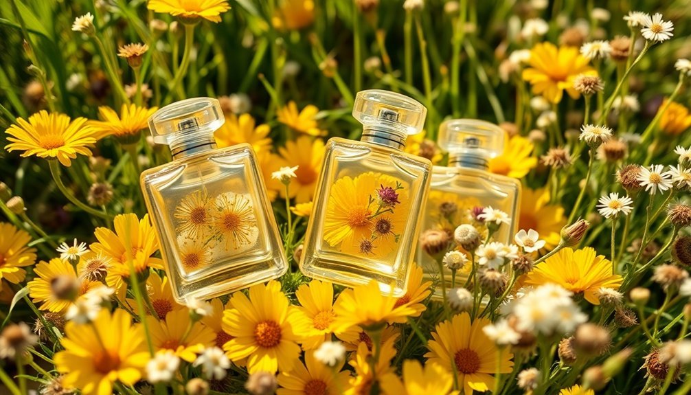 summer flowers and clover