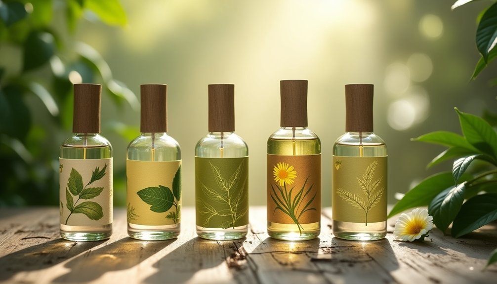 sustainable perfume bottle labels