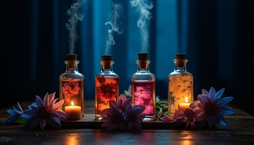 testing scents under moonlight