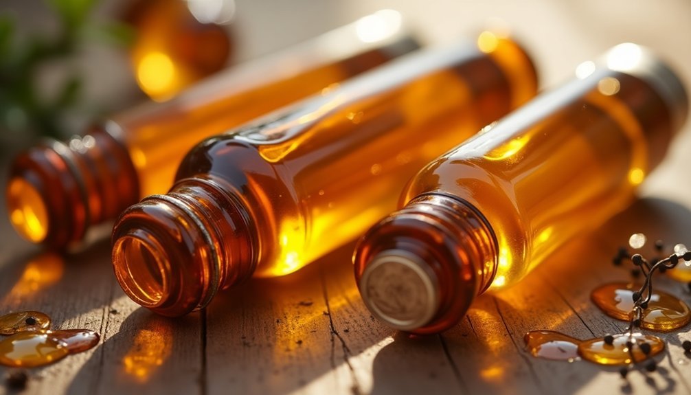 top amber glass rollers