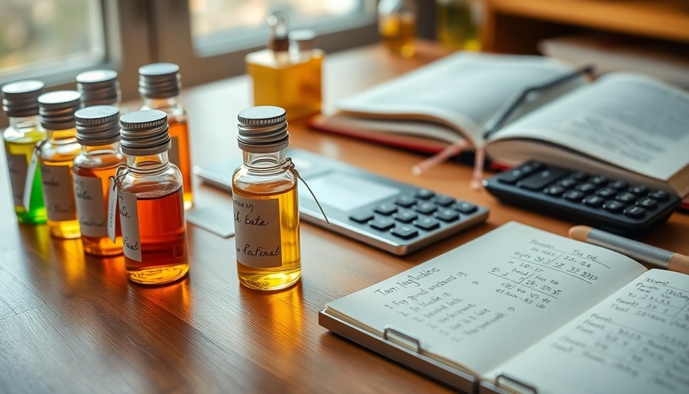 top note ratio calculations