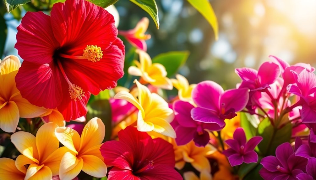 tropical florals promote wellness