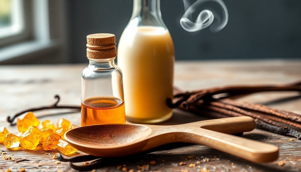 vanilla and amber fragrance notes