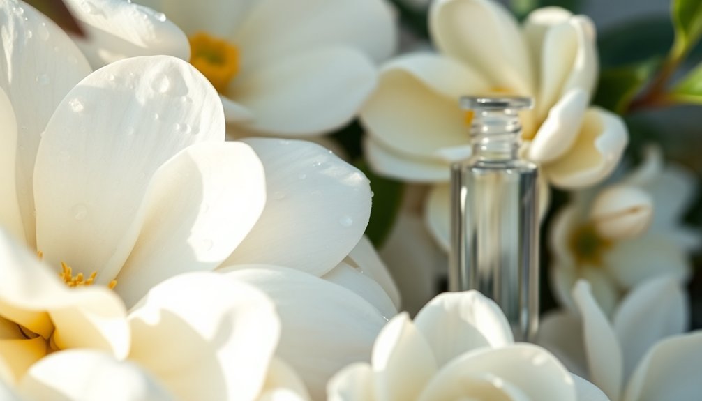 white floral signature blends