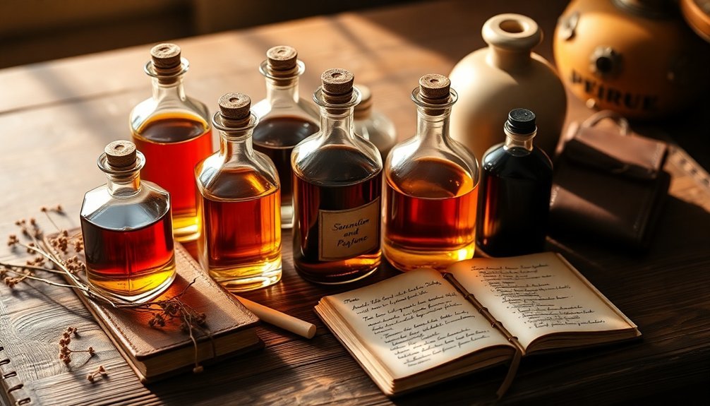 woody perfume blend storage